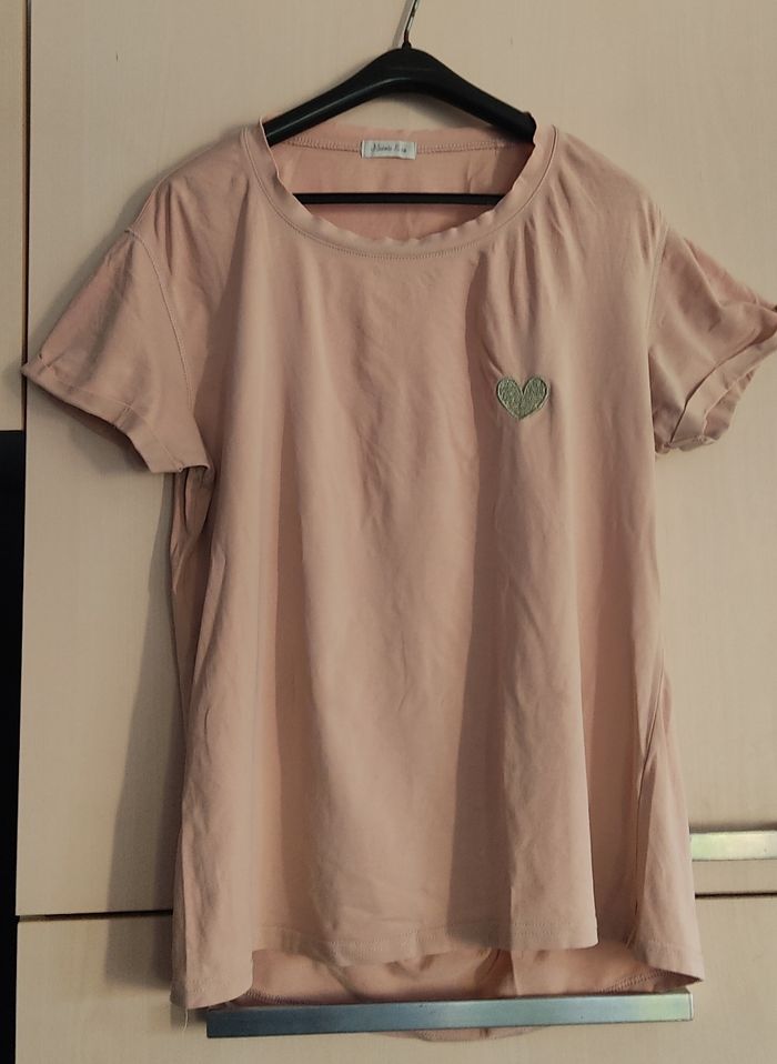 Tshirt cœur doré Noemie & Co38 - photo numéro 3