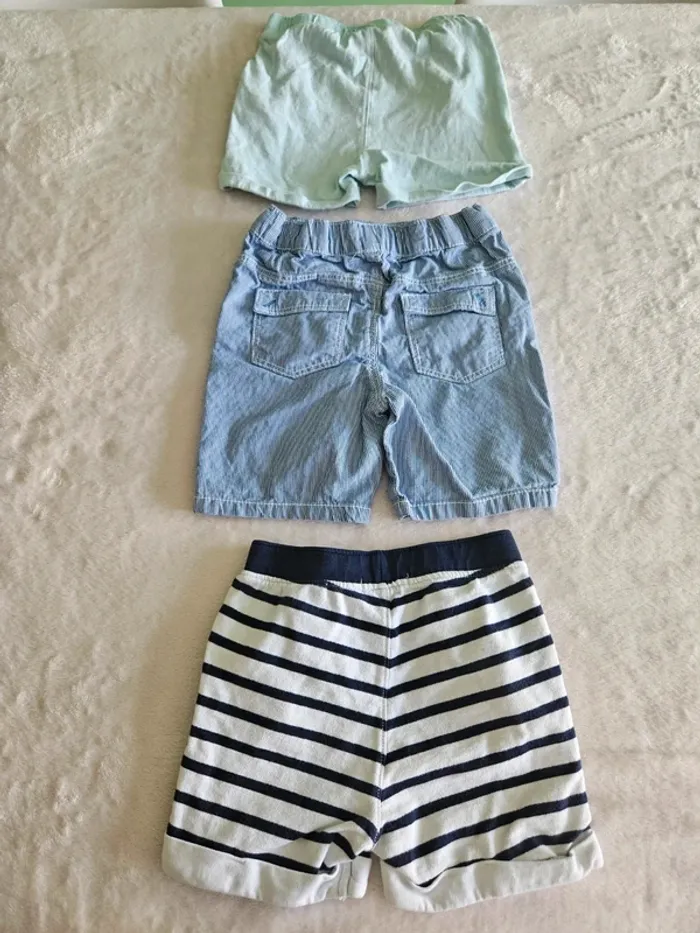 Lot de 3 shorts obaïbi 23 mois 86cm - photo numéro 8