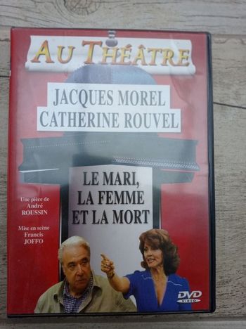 DVD Jacques Morel & Catherine Rouvel "Le Mari, la femme et la mort" au théâtre
