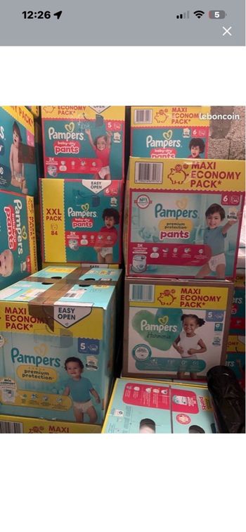 couches pampers plusieurs taille dispo 