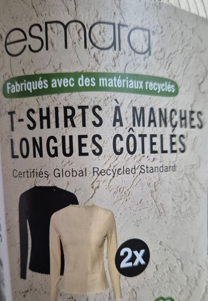 T-shirts à manches longues côtelés - photo numéro 3