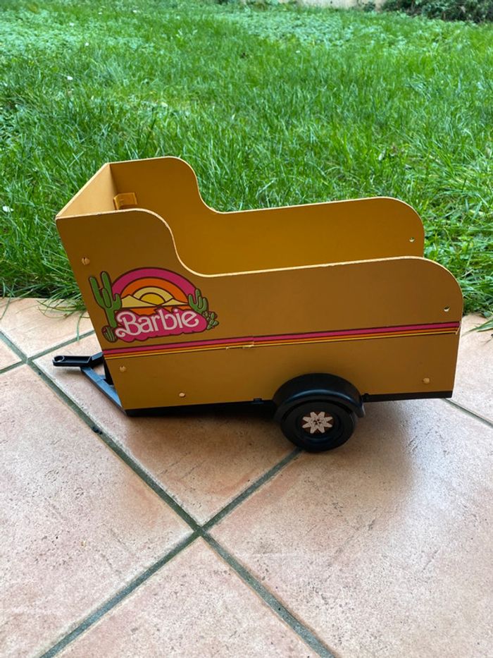 Barbie Mattel poupée doll western jeep 4x4 remorque cheval écurie véhicule rodéo Horse 2025 - photo numéro 12