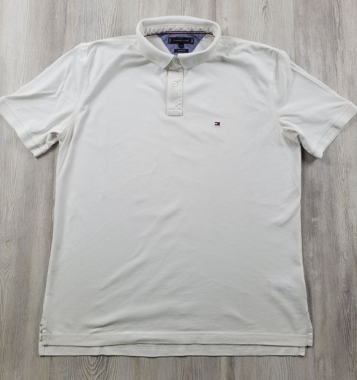 Sweat Tommy Hilfiger blanc à col – taille XXL, très bon état - photo numéro 3