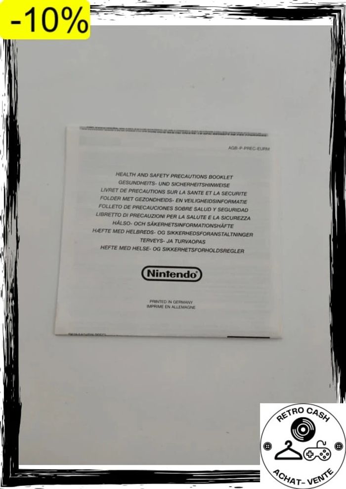 Game Boy Advance boîte Back to Stone EUR sans jeu avec notice - photo numéro 6