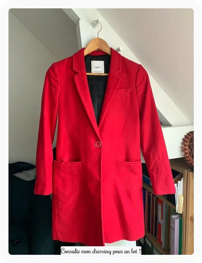 Manteau veste longue Mango