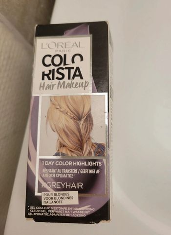 Colorista hair makeup grey