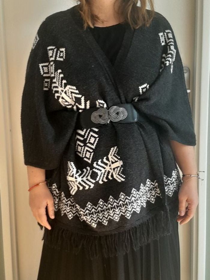 poncho soft grey taille 40