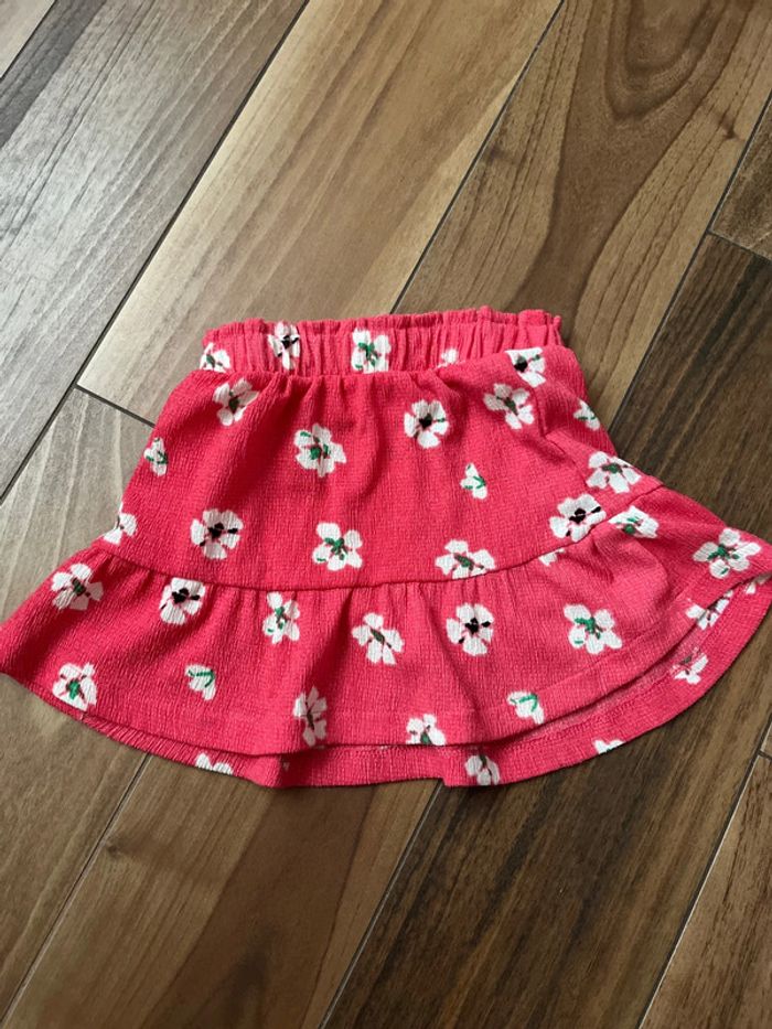 Jupe légère fluide fleurs 3 ans