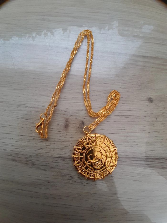 Collier Médaillon de Pirates des Caraïbes,Jack Sparrow