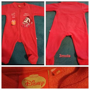 Pyjama Noël minnie taille 3mois
