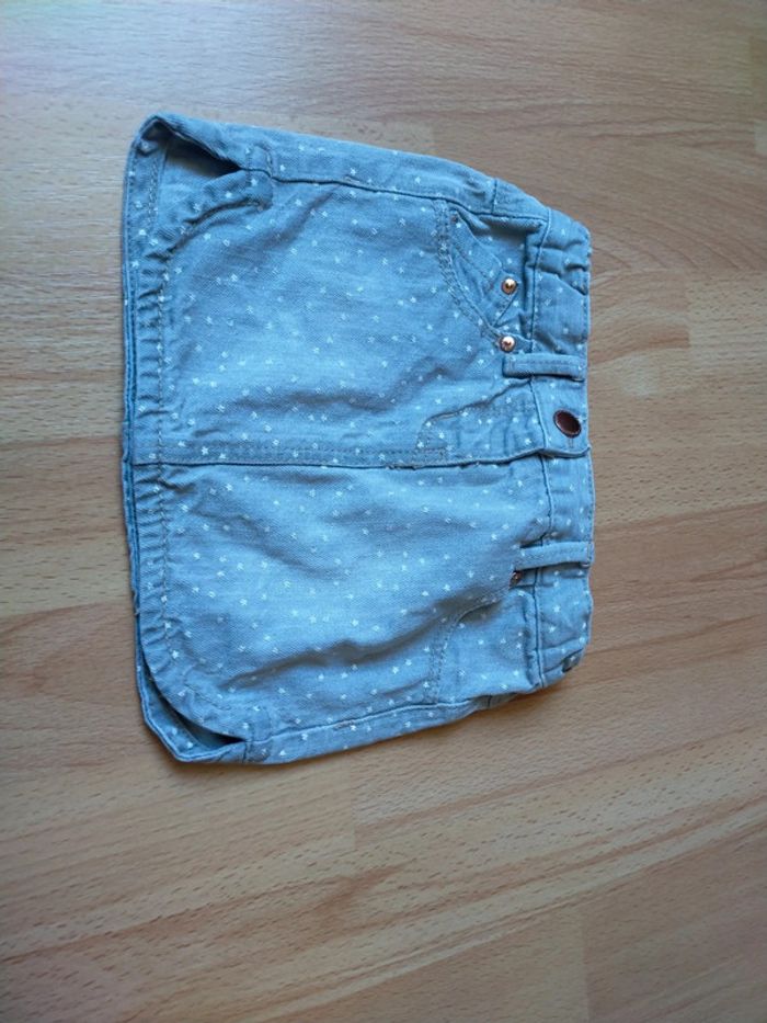 Mini-jupe en jeans 18 mois