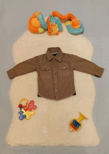 Chemise manches longues style aventuriers T. 6 mois Influx