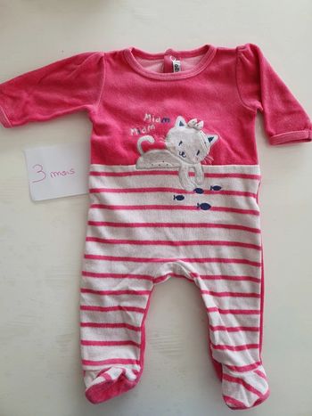 Pyjama velour 3 mois