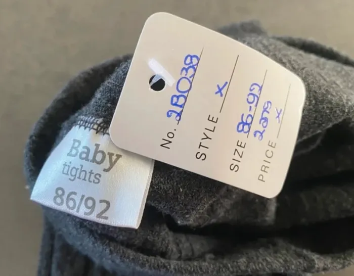 Collant gris foncés taille 86/92 - 2 ans Baby Tights [ref.2B038] - photo numéro 4