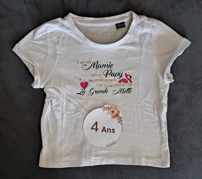 T-shirt 4ans