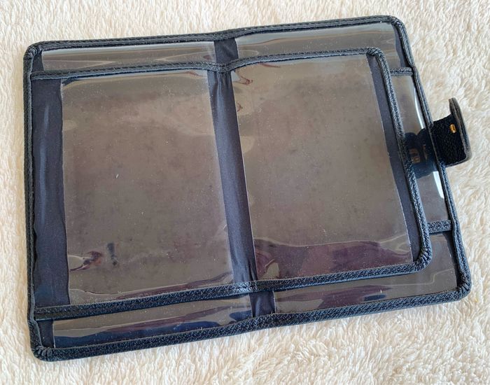 Lot 2 portefeuilles noir simili cuir texturés - photo numéro 8