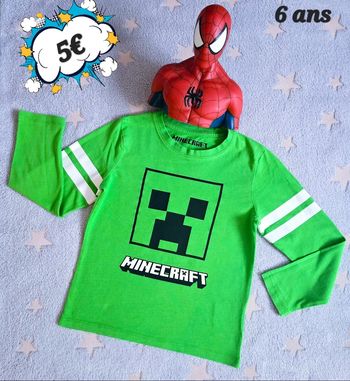 Tee-shirt manches longues Minecraft