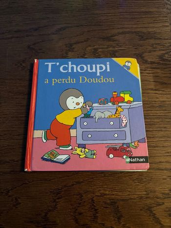 Livre T’choupi a perdu doudou