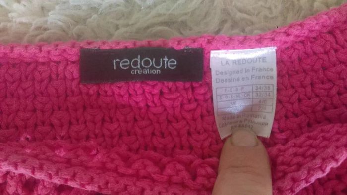 Pull femme oversize à grosses mailles rose T34-36 - La redoute - photo numéro 11