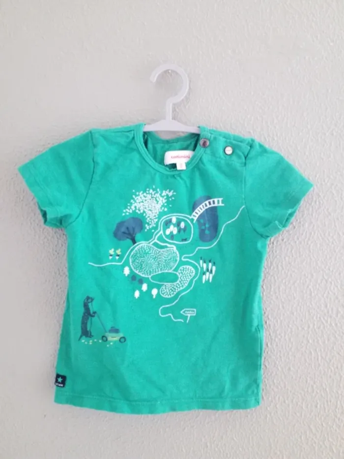 Salopette et t shirt catimini 18 mois - photo numéro 3