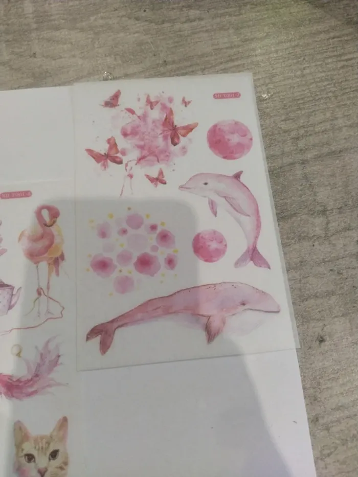 Lot de stickers tons rose (lot A) - photo numéro 4