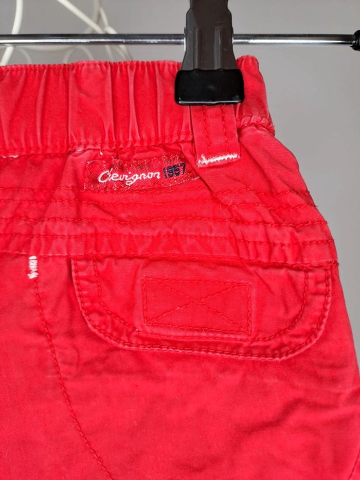 Pantalon chevignon rouge 6 mois - photo numéro 4