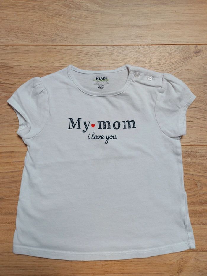 T-shirt manches courtes maman 24 mois
