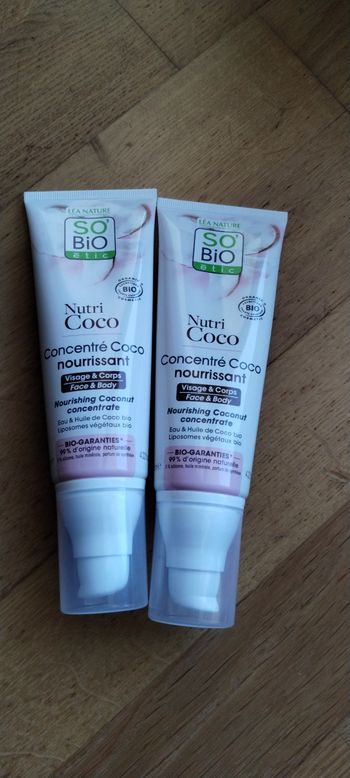 2 tubes nutri coco so'bio etic