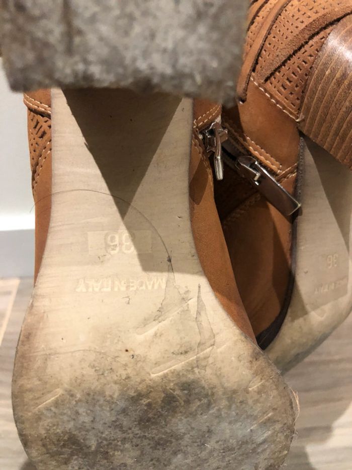 Bottines camel italienne - photo numéro 5