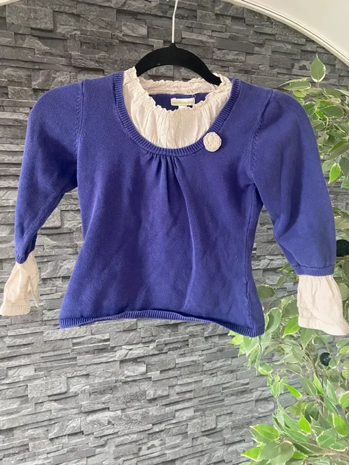 💙🩶Pull léger fille – taille 8 ans – Vertbaudet TBE 💙🩶 - photo numéro 2