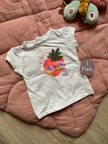 Tee-shirt manche courte strawberry