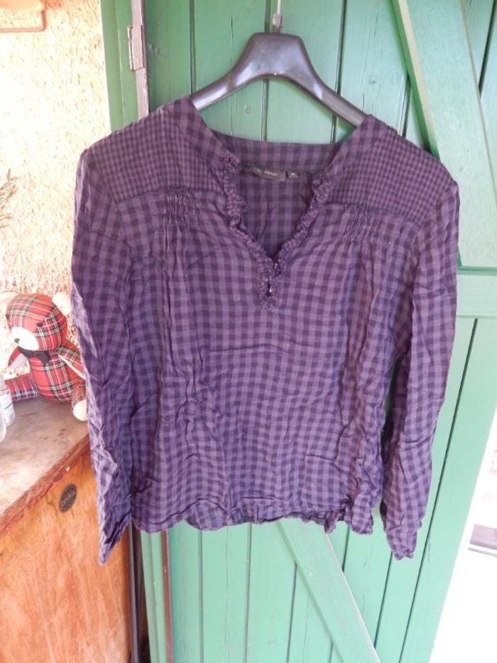tunique kiabi taille 40 . violet. manche longue