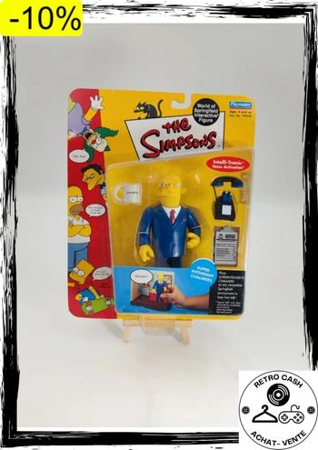Figurine articulée Playmates Toys The Simpsons Super-Intendant Chalmers Series moc 2002