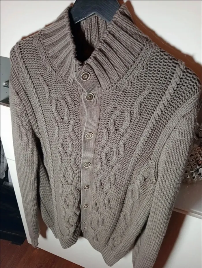 Cardigan Gran Sasso Laine taille L - photo numéro 3