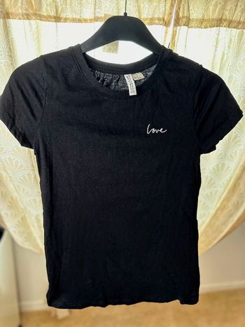 T shirt love noir