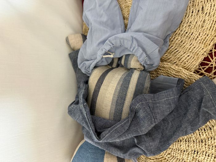 Ours en peluche bleu jean - photo numéro 6