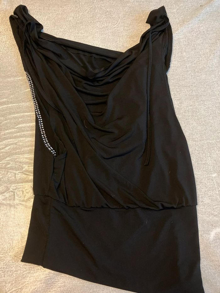 Robe noire effet soirée – Taille S – Bershka - photo numéro 4