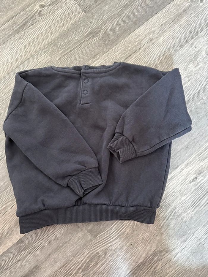 Pull gris molletonné imprimé renard bébé garçon 2 ans Tape à l’œil - photo numéro 6