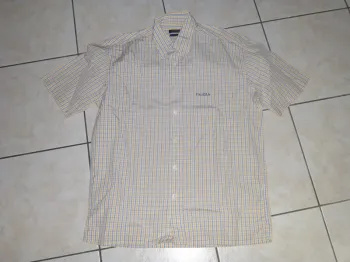 chemise manche courte Mise au Green rayé double retors M