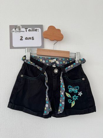 Short noir été - taille 2 ans 🌸
