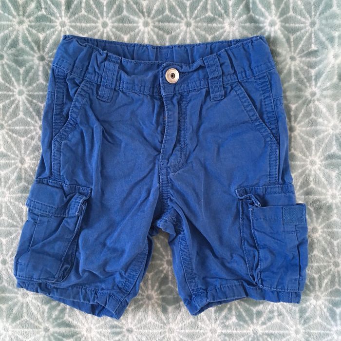 Short bleu Tape à l’œil - 2 ans