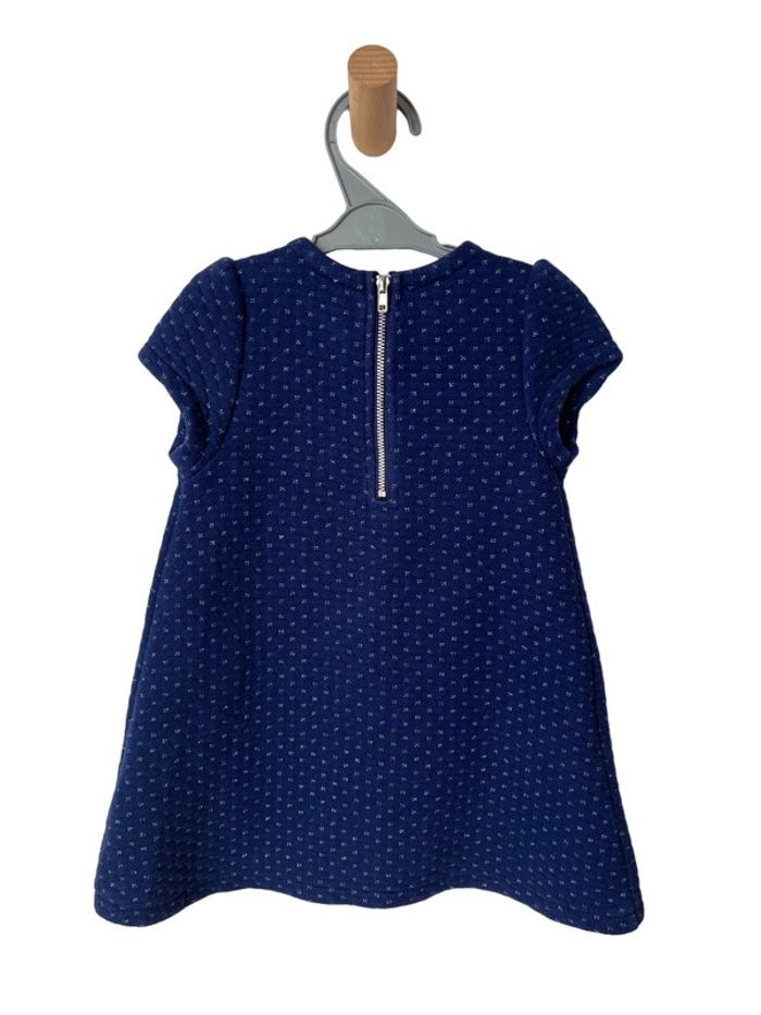 Robe bleue à manches courtes avec détails argentés - Sergent Major 2 ans - photo numéro 3