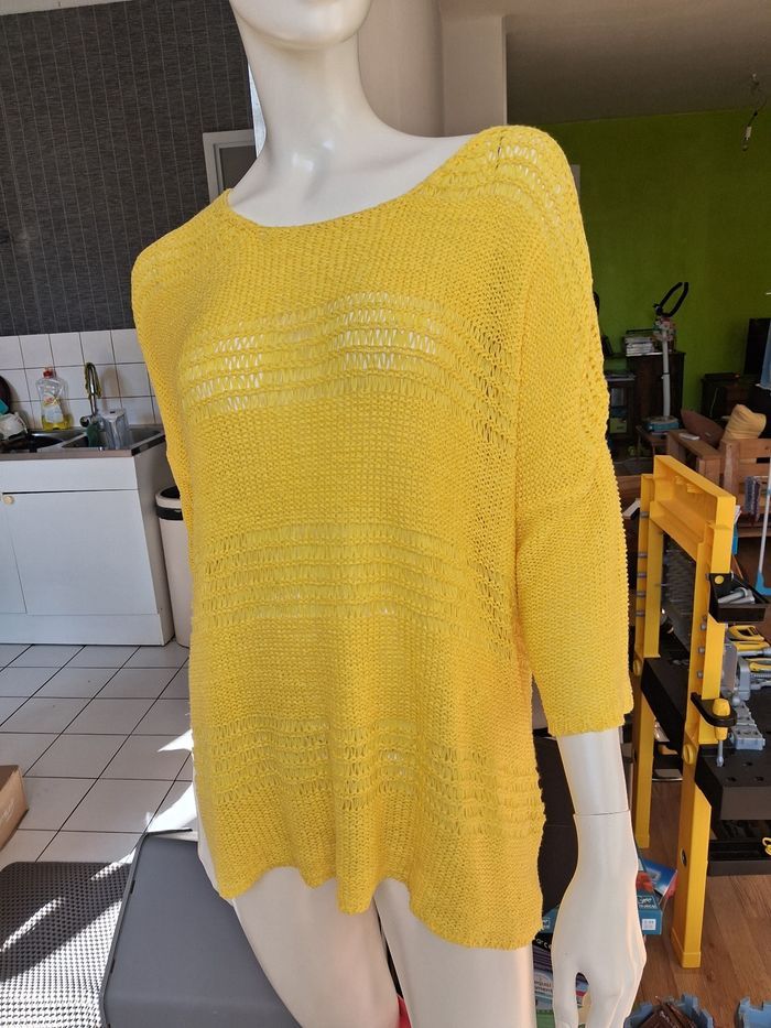 Pull jaune Jacqueline Riu - photo numéro 3