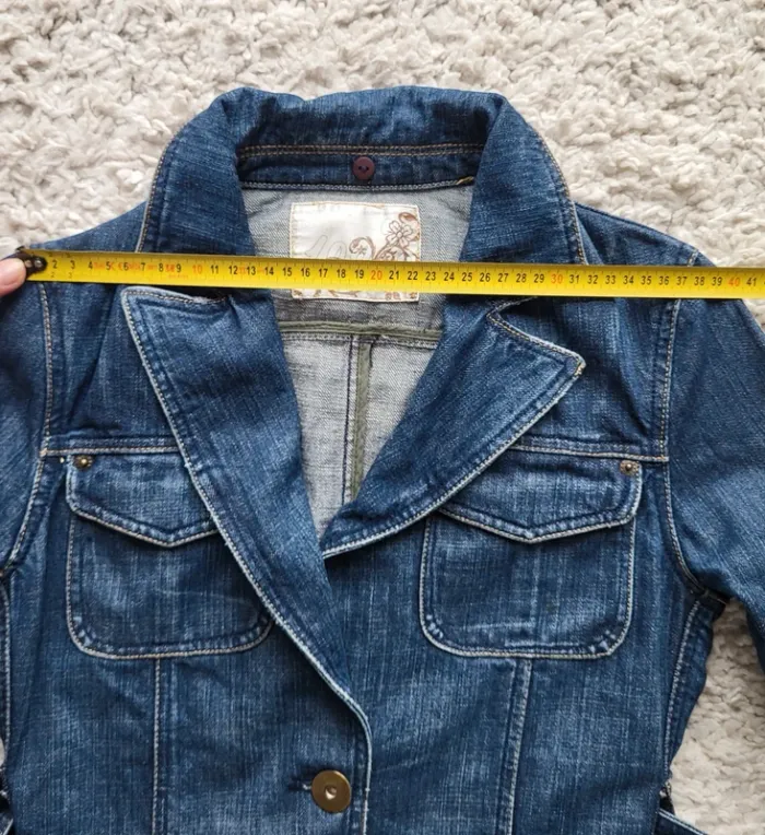 Veste en jean bleue Zara Trafaluc Taille 36 - photo numéro 16