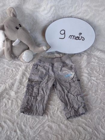 Pantalon doublé Garçon 9 mois Tissaia 100% coton