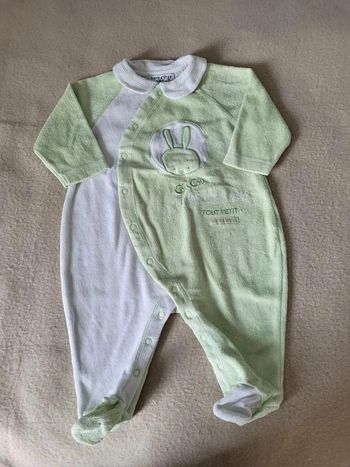 pyjama sucre d'orge 6 mois 68 cm