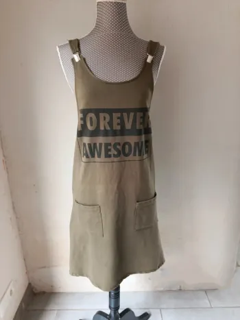Robe salopette kaki à bretelles Taille S / M
