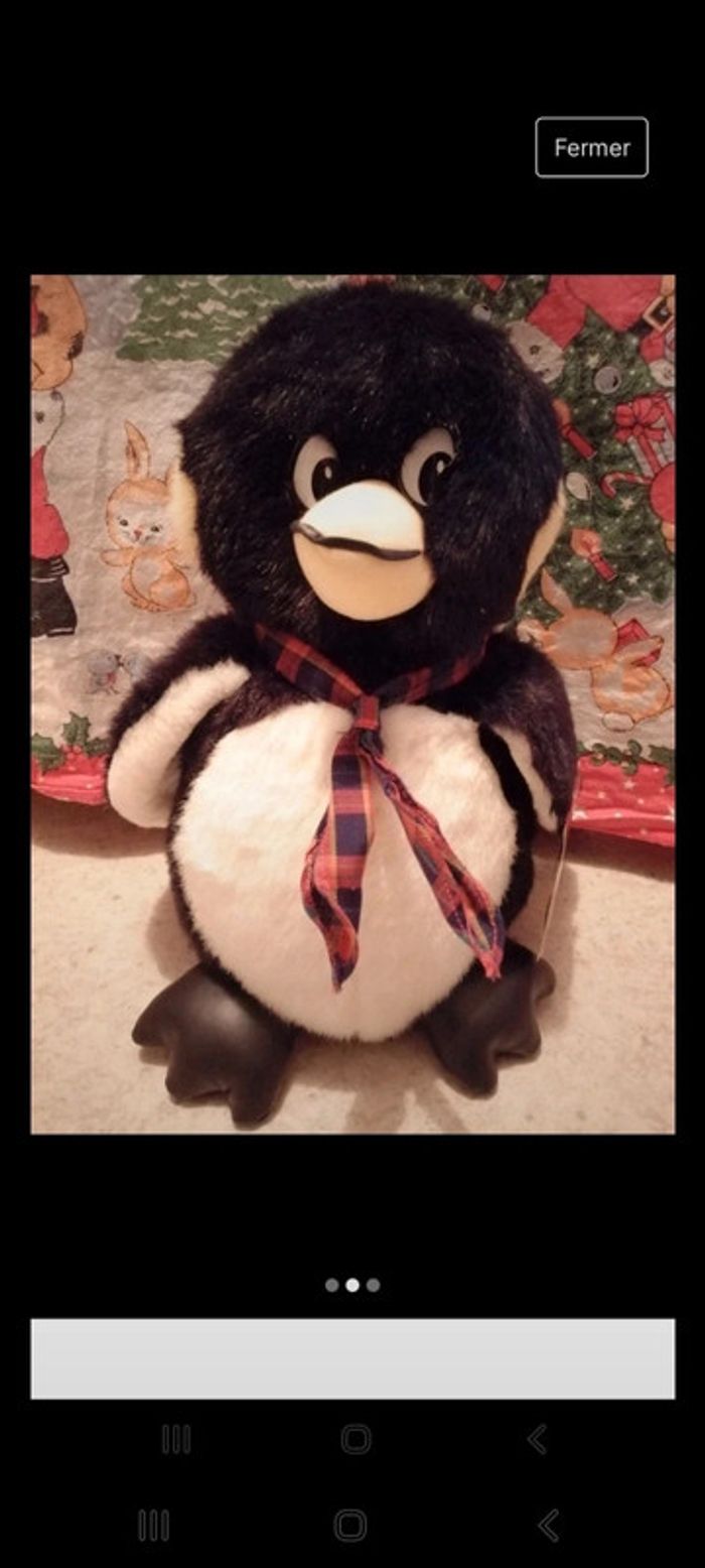 Peluche pingouin - photo numéro 2