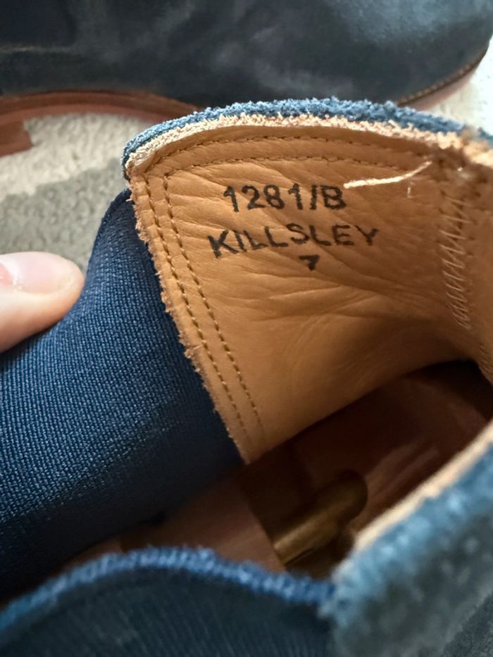 Bottines en cuir Finsbury bleu marine Taille 41 - photo numéro 5