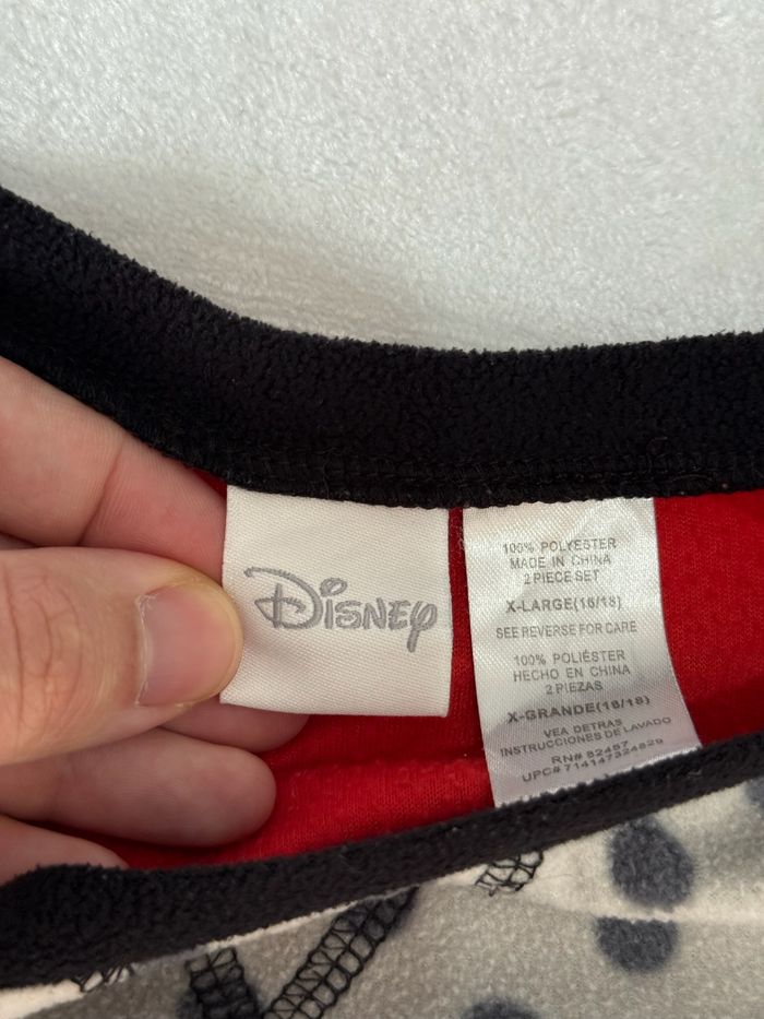 Haut de pyjama blanc et rouge Disney Mickey et Minnie pour fille taille XL enfant - photo numéro 10
